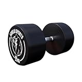 GORILLA SPORTS® Kurzhanteln - Einzeln / 2er Set, von 2,5 bis 40 kg Gewichte, Gummi, Gusseisen Kern, rutschfeste, gerändelte Griffe, Schwarz - Rundhanteln, Hantelset