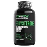 Ecdysteron Komplex - Hochdosiert mit 760 mg je Kapsel - Premium: 90% Beta-Ecdysteron + L-Leucin + Piperin - 60 Kapseln - Hochdosiert - Laborgeprüft - Vegan