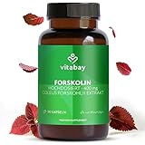 Vitabay Forskolin 400mg - 90 Vegane Kapseln Forskolin Hochdosiert Blase aus Coleus Forskohlii Extrakt - Ideal mit D Mannose und Cranberry Kapseln - Laborgeprüft