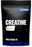 Creapure® Creatine Monohydrat Pulver 600g - Ultra Reines Kreatin Monohydrat - Optimal Hochdosiert - Creatin Monohydrat - Creatin Pulver Monohydrate - 100% Vegan in Deutschland abgefüllt