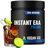 PREMIUM EAA Pulver hochdosiert I Alle 8 essentielle Aminosäuren EAAs Komplex I Vegan I Reich an BCAA I Ohne unnötige Zusätze I (Cola Lime)