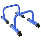 GORILLA SPORTS® Fitness Parallettes - Low, 2er Set, 46 x 39 x 30cm, bis 200kg, rutschfest, Stahl - Mini Barren, Dip Barren, Dip Station, Handstand, Push Up Bars, Liegestützgriffe, Calisthenics