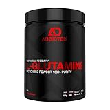 L-GLUTAMINE von ADDICTED® - pures L-Glutamin Pulver - ohne Geschmack - wichtige Aminosäure für Fitness, Kraftsport und Bodybuilding