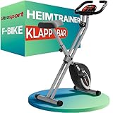 Ultrasport F-Bike Folding Exercise Bike - Extra Silent with Relax Foam Seat and LCD Display - Exercise Bikes for Home Use, Exercise Bike Foldable, Indoor Bike, Stationary Bike (pink)