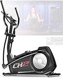 Sportstech CX2 Crosstrainer für Zuhause mit Stromgenerator | Deutsches Qualitätsunternehmen | Interaktive Video-Events & Multiplayer-App | Ergometer & 27 kg Schwungmasse kompatibel mit Pulsgurt