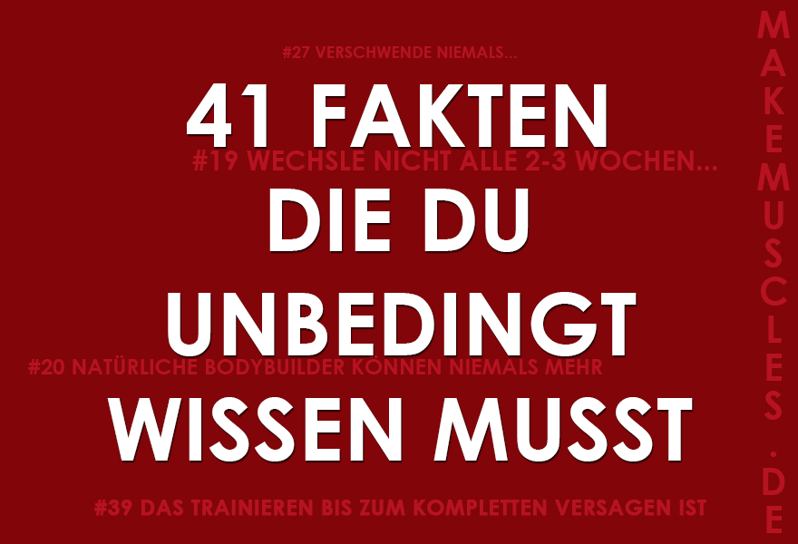 Muskelaufbau Fakten, die du unbedingt wissen musst!