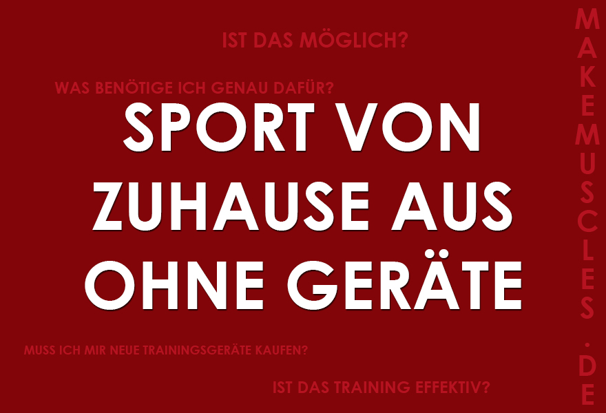 Sport zuhause ohne Geräte