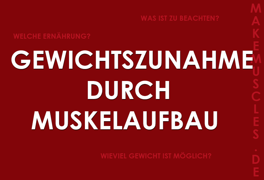 Gewichtszunahme durch Muskelaufbau