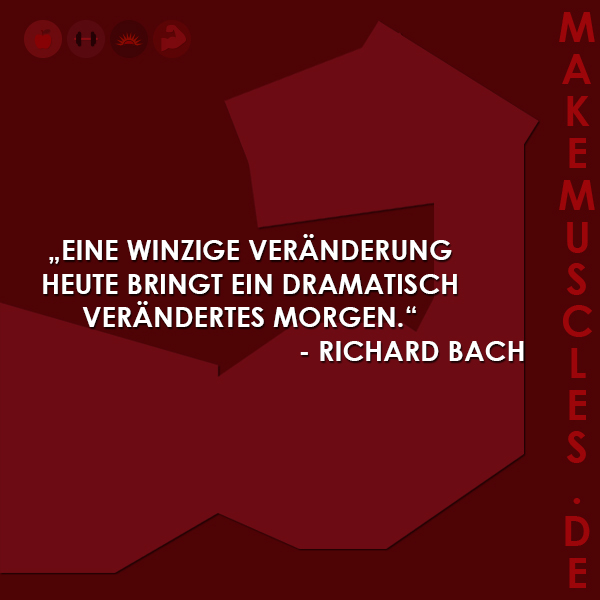 Eine winzige Veränderung heute bringt ein dramatisches Verändertes morgen