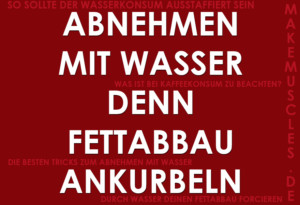 Abnehmen mit Wasser