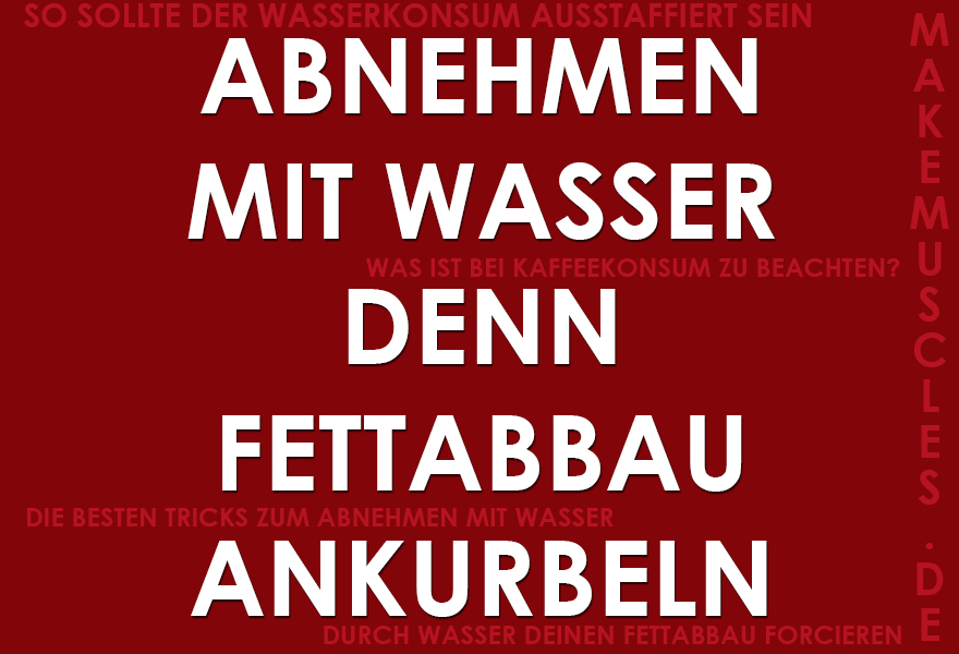 Abnehmen mit Wasser