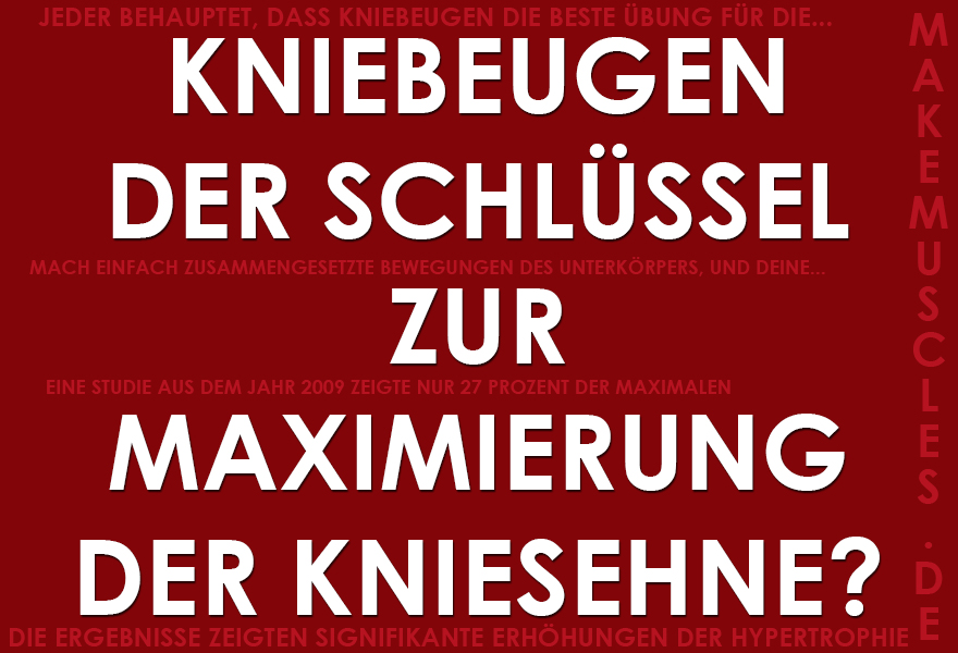 Kniebeugen der Schlüssel zur Maximierung der Kniesehne