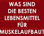 Lebensmittel für Muskelaufbau