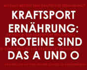 Kraftsport Ernährung: Proteine sind das A und O