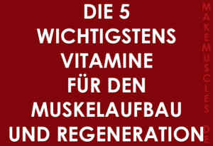 Die 5 wichtigstens Vitamine für den Muskelaufbau und Regeneration