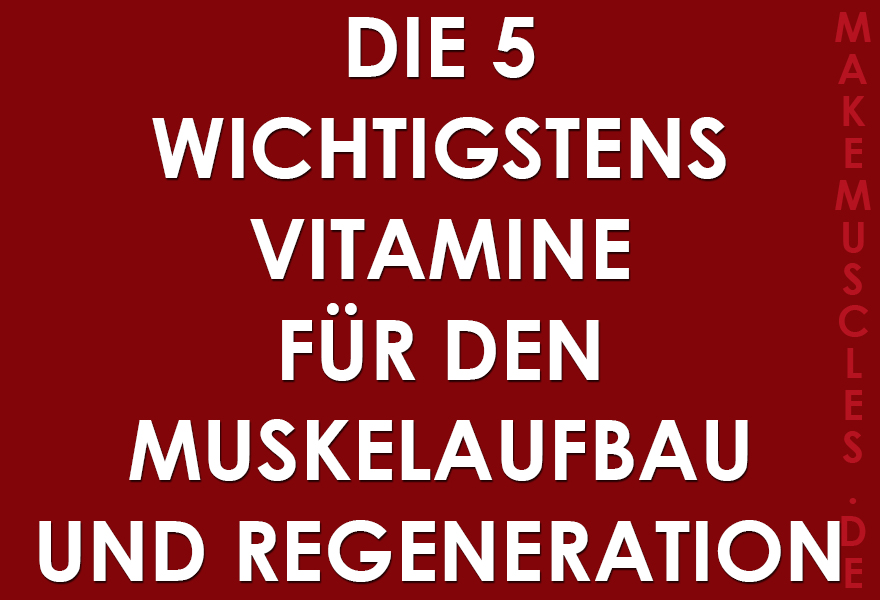 Die 5 wichtigstens Vitamine für den Muskelaufbau und Regeneration