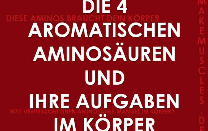 Die 4 aromatischen Aminosaeuren und ihre Aufgaben im Koerper