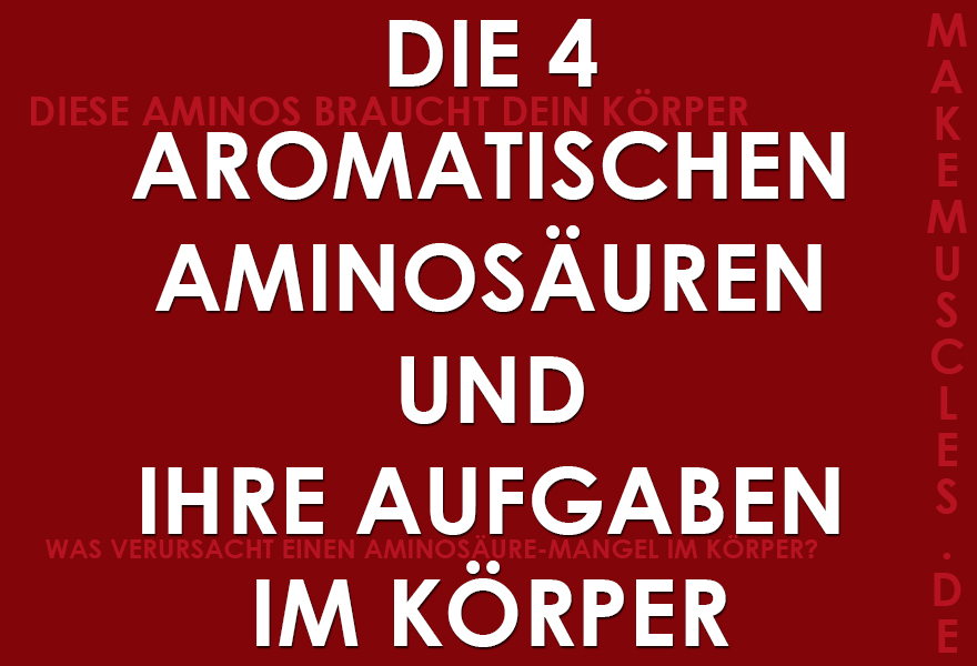 Die 4 aromatischen Aminosaeuren und ihre Aufgaben im Koerper