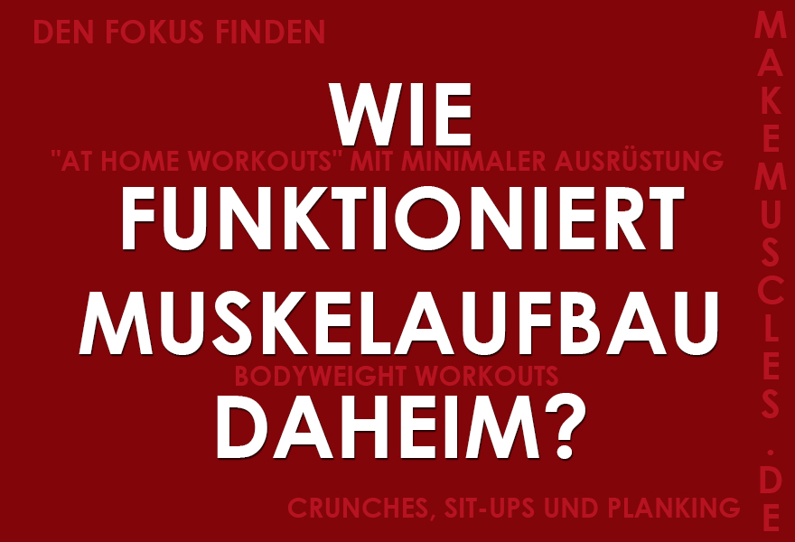 Muskelaufbau daheim