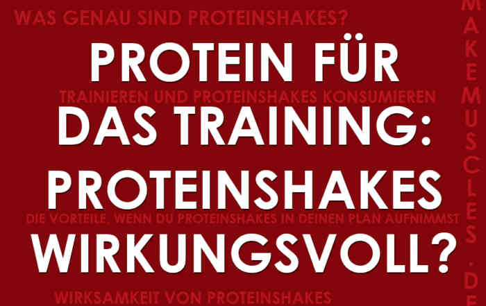 Proteinshakes für das Training