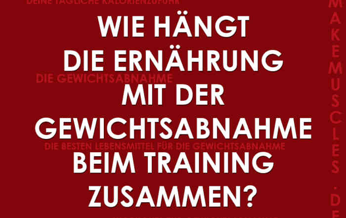 Wie hängt die Ernährung mit der Gewichtsabnahme beim Training zusammen?